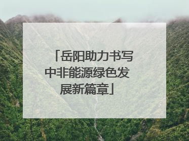 岳阳助力书写中非能源绿色发展新篇章