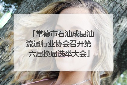 常德市石油成品油流通行业协会召开第六届换届选举大会