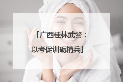 广西桂林武警：以考促训砺精兵