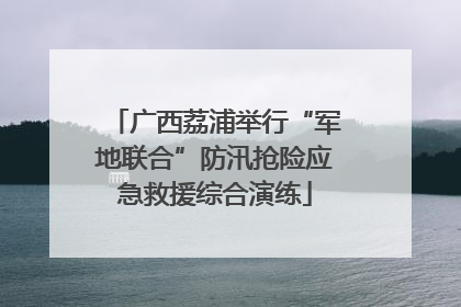 广西荔浦举行“军地联合”防汛抢险应急救援综合演练