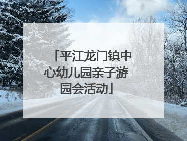 平江龙门镇中心幼儿园亲子游园会活动