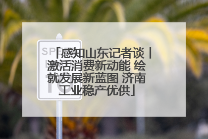感知山东记者谈丨激活消费新动能 绘就发展新蓝图 济南工业稳产优供