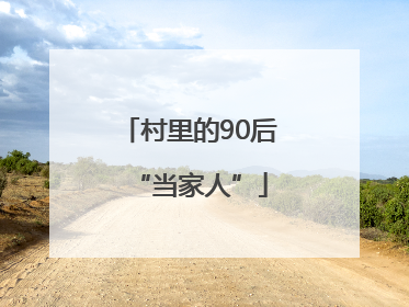 村里的90后“当家人”