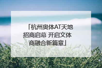 杭州奥体AT天地招商启幕 开启文体商融合新篇章