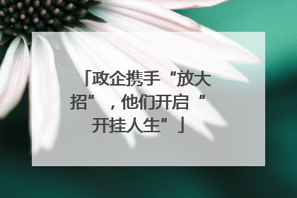 政企携手“放大招”，他们开启“开挂人生”
