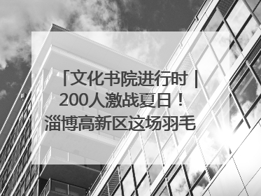 文化书院进行时｜200人激战夏日！淄博高新区这场羽毛球比赛太酷