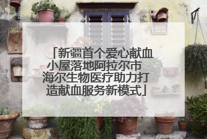 新疆首个爱心献血小屋落地阿拉尔市 海尔生物医疗助力打造献血服务新模式