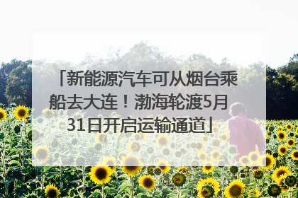 新能源汽车可从烟台乘船去大连！渤海轮渡5月31日开启运输通道