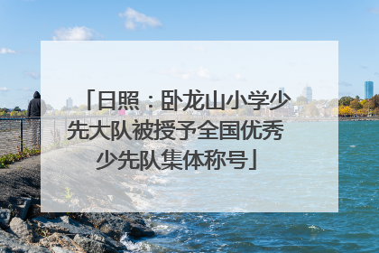 日照：卧龙山小学少先大队被授予全国优秀少先队集体称号