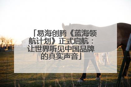 易海创腾《蓝海领航计划》正式启航：让世界听见中国品牌的真实声音