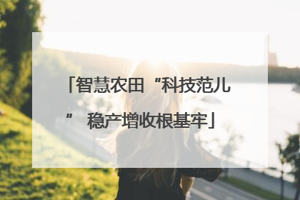 智慧农田“科技范儿” 稳产增收根基牢
