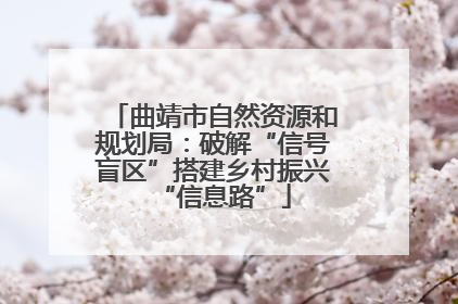 曲靖市自然资源和规划局：破解“信号盲区”搭建乡村振兴“信息路”