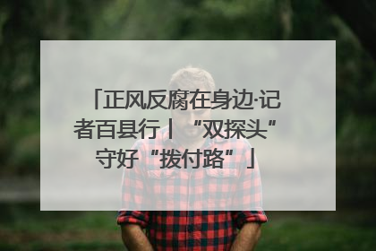 正风反腐在身边·记者百县行丨“双探头”守好“拨付路”