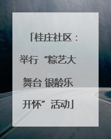 桂庄社区：举行“粽艺大舞台 银龄乐开怀”活动