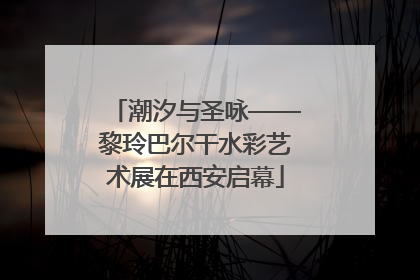 潮汐与圣咏——黎玲巴尔干水彩艺术展在西安启幕