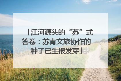 江河源头的“苏”式答卷：苏青文旅协作的种子已生根发芽