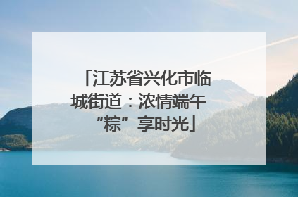 江苏省兴化市临城街道：浓情端午 “粽”享时光