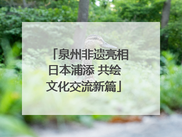 泉州非遗亮相日本浦添 共绘文化交流新篇