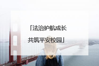法治护航成长 共筑平安校园