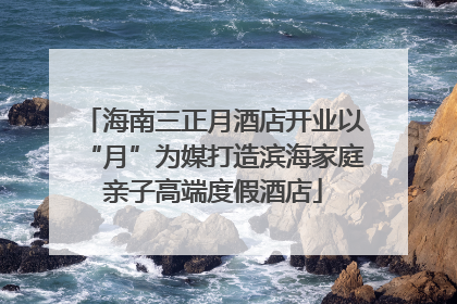 海南三正月酒店开业以“月”为媒打造滨海家庭亲子高端度假酒店