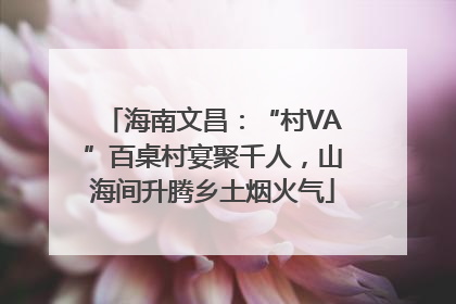 海南文昌：“村VA”百桌村宴聚千人，山海间升腾乡土烟火气