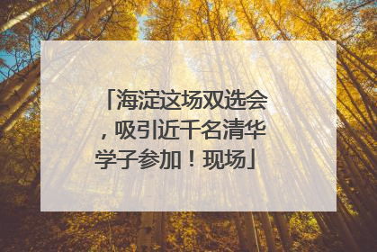 海淀这场双选会，吸引近千名清华学子参加！现场