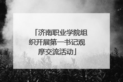 济南职业学院组织开展第一书记观摩交流活动