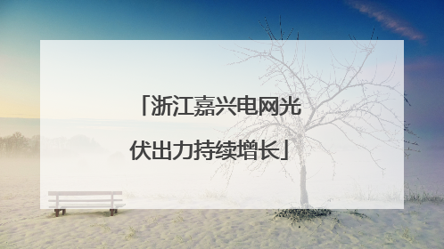 浙江嘉兴电网光伏出力持续增长