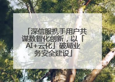 深信服携手用户共谋数智化创新，以「AI+云化」破局业务安全建设