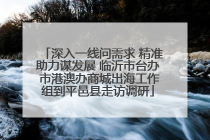 深入一线问需求 精准助力谋发展 临沂市台办 市港澳办商城出海工作组到平邑县走访调研
