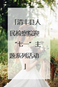 清丰县人民检察院迎“七一”主题系列活动