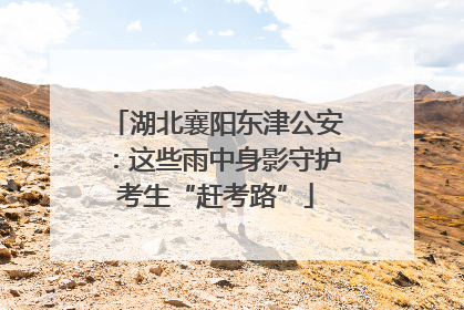 湖北襄阳东津公安：这些雨中身影守护考生“赶考路”