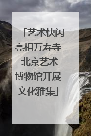 艺术快闪亮相万寿寺 北京艺术博物馆开展文化雅集
