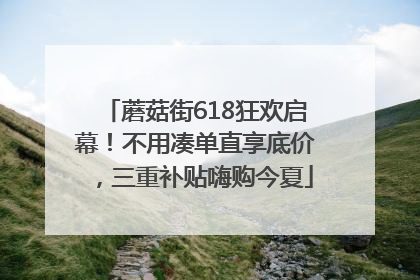 蘑菇街618狂欢启幕！不用凑单直享底价，三重补贴嗨购今夏