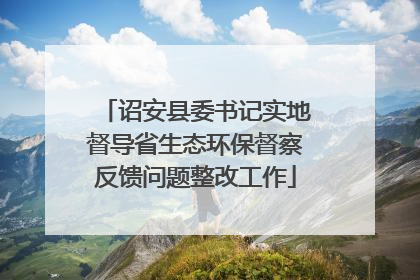 诏安县委书记实地督导省生态环保督察反馈问题整改工作