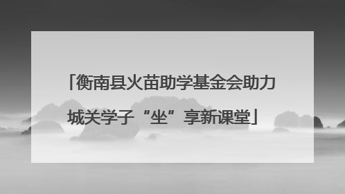 衡南县火苗助学基金会助力城关学子“坐”享新课堂