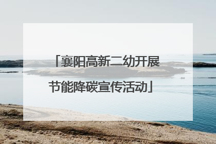 襄阳高新二幼开展节能降碳宣传活动