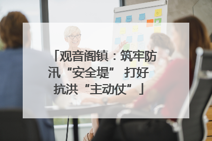 观音阁镇：筑牢防汛“安全堤” 打好抗洪“主动仗”