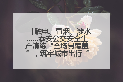 触电、冒烟、涉水……泰安公交安全生产演练“全场景覆盖”，筑牢城市出行“安全生命线”