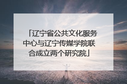 辽宁省公共文化服务中心与辽宁传媒学院联合成立两个研究院