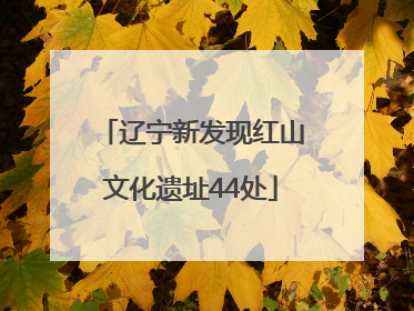 辽宁新发现红山文化遗址44处