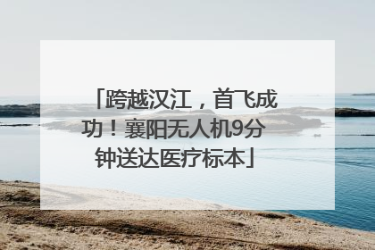 跨越汉江，首飞成功！襄阳无人机9分钟送达医疗标本