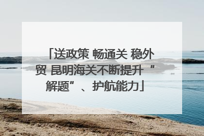 送政策 畅通关 稳外贸 昆明海关不断提升“解题”、护航能力