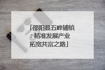 邵阳县五峰铺镇：精准发展产业 拓宽共富之路