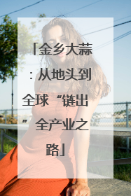 金乡大蒜：从地头到全球“链出”全产业之路