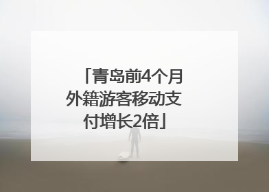 青岛前4个月外籍游客移动支付增长2倍