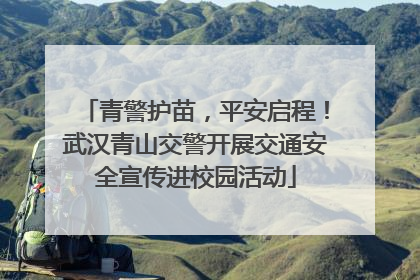 青警护苗，平安启程！武汉青山交警开展交通安全宣传进校园活动