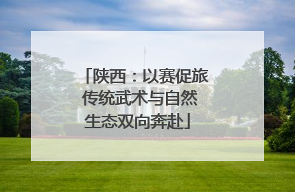 陕西：以赛促旅 传统武术与自然生态双向奔赴