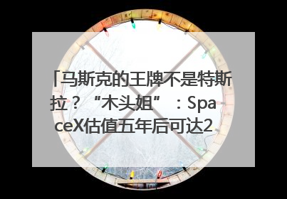马斯克的王牌不是特斯拉？“木头姐”：SpaceX估值五年后可达2.5万亿美元！