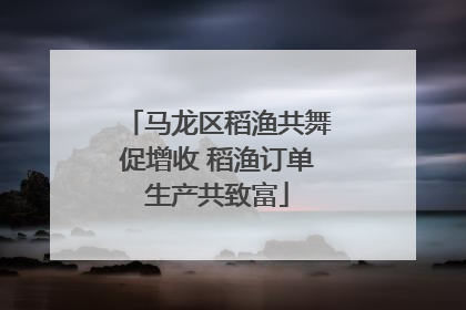 马龙区稻渔共舞促增收 稻渔订单生产共致富